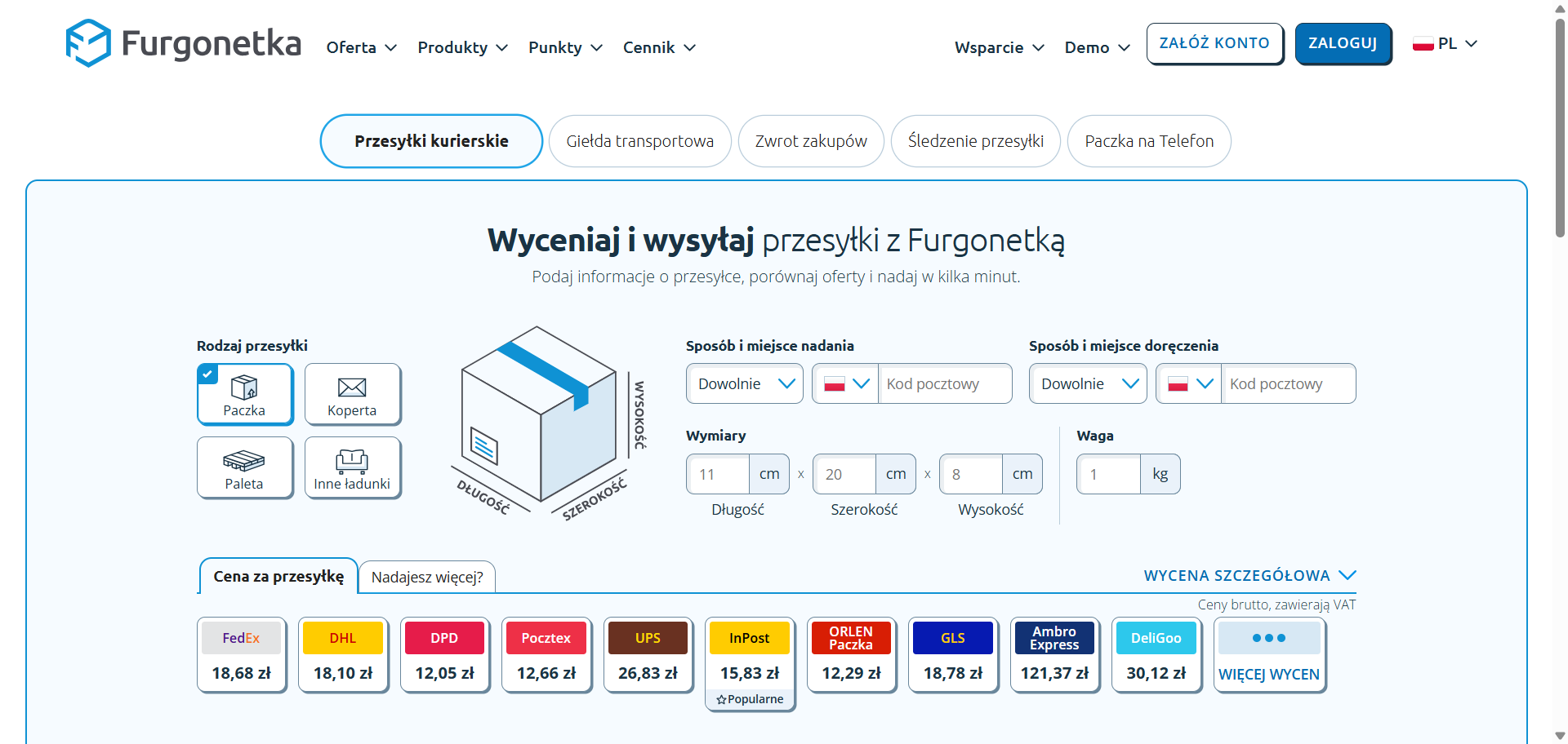 Furgonetka Courier Delivery Service